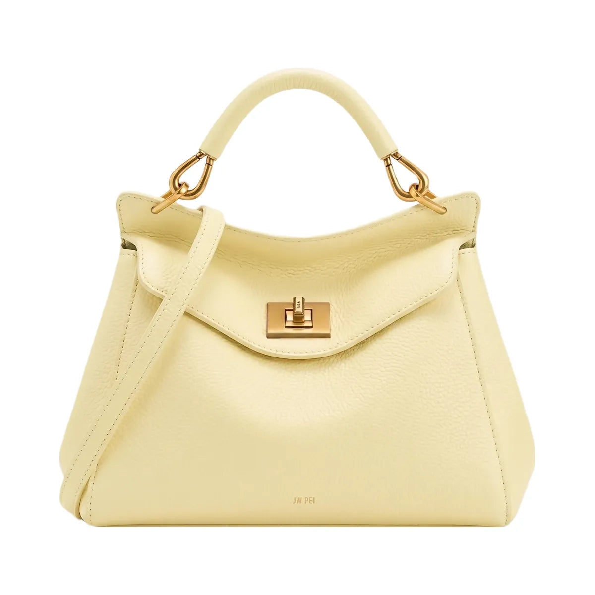 JW PEI Lucia Classic Top Handle Bag Light Yellow