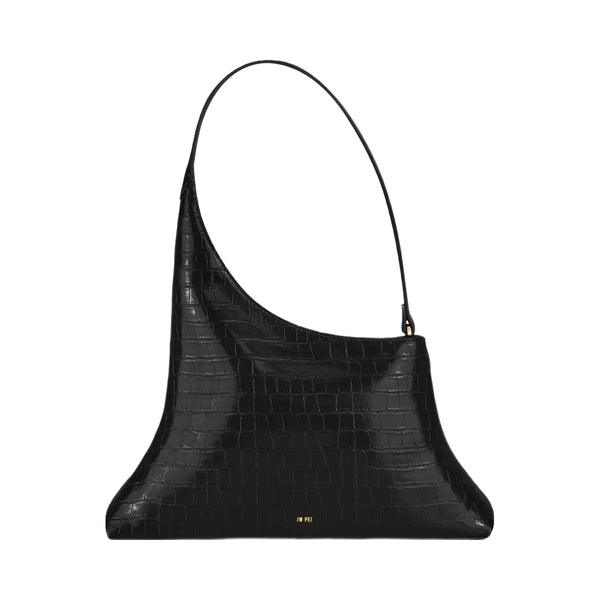 JW PEI Lyra Shoulder Bag Black Croc
