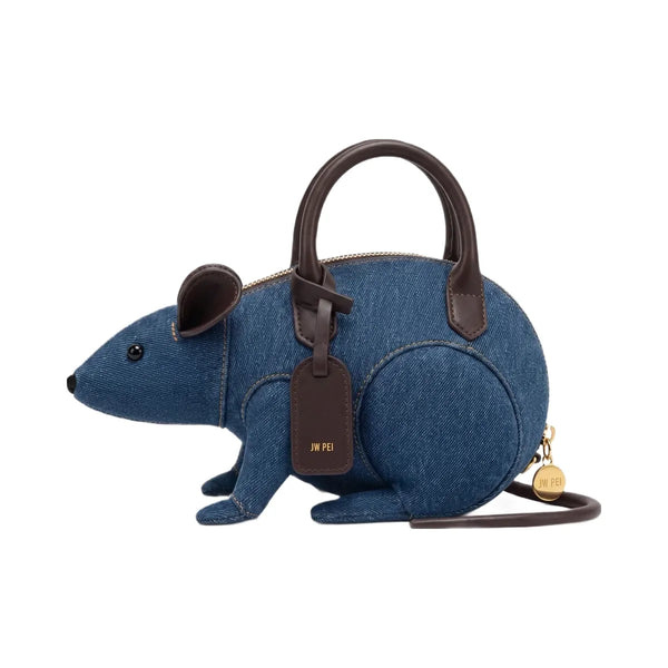 JW PEI Mia Mouse Top Handle Bag Blue Denim