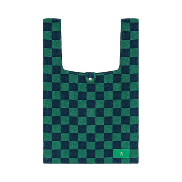JW PEI Molly Checkerboard Market Bag Jungle Green