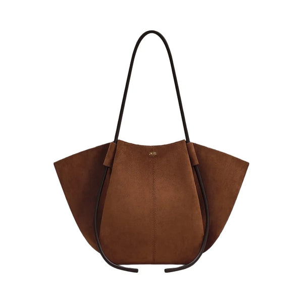 JW PEI Nala Faux Suede Wide Tote Bag Brown