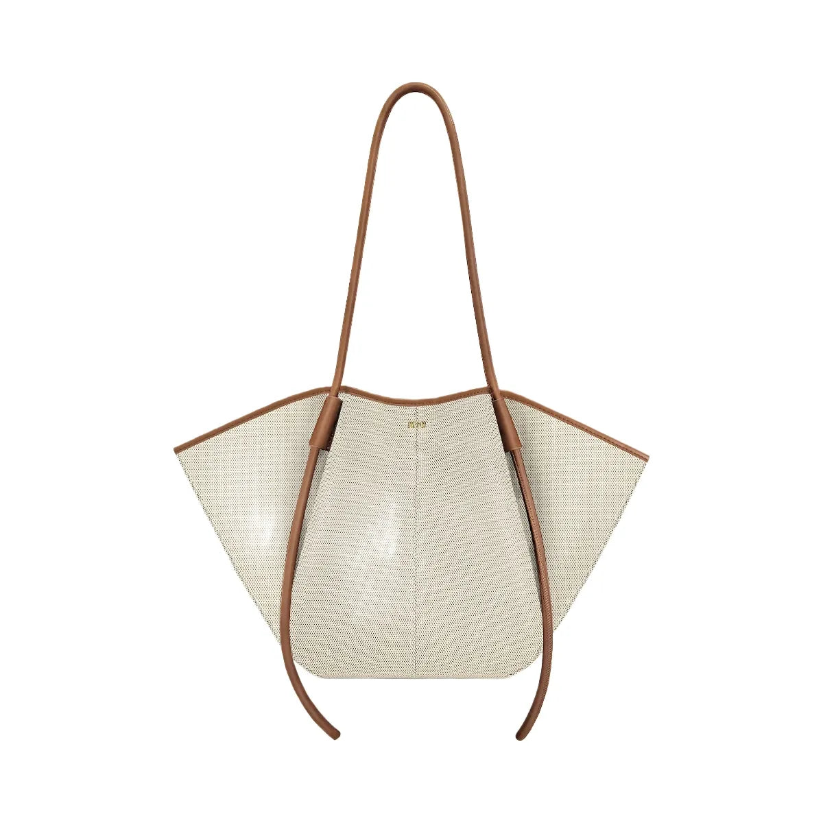 JW PEI Nala Wide Tote Bag Brown Canvas