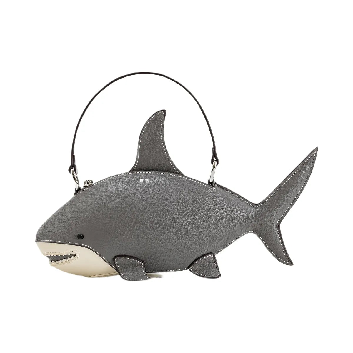 JW PEI Nerys Shark Look Top Handle Bag Grey