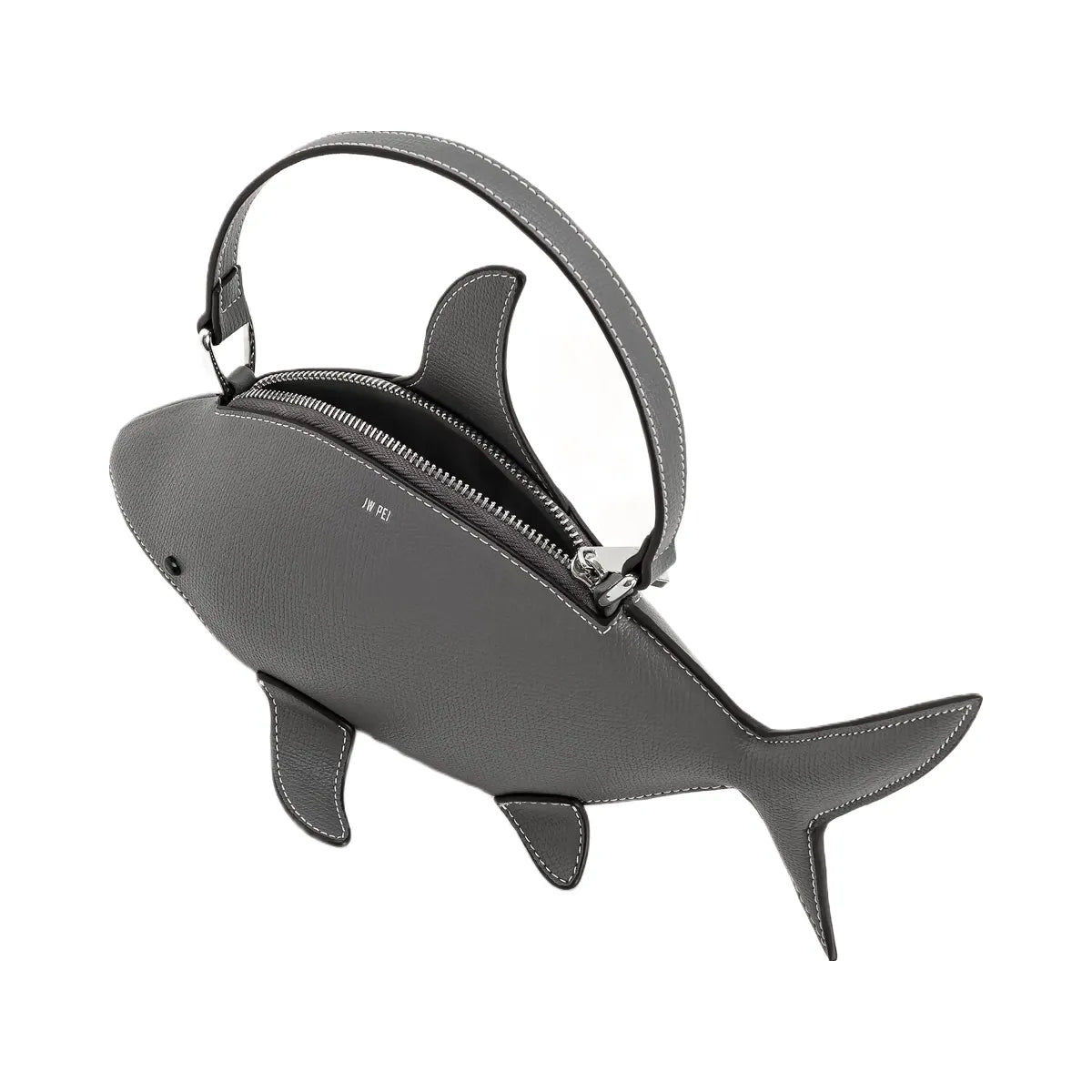 JW PEI Nerys Shark Look Top Handle Bag Grey
