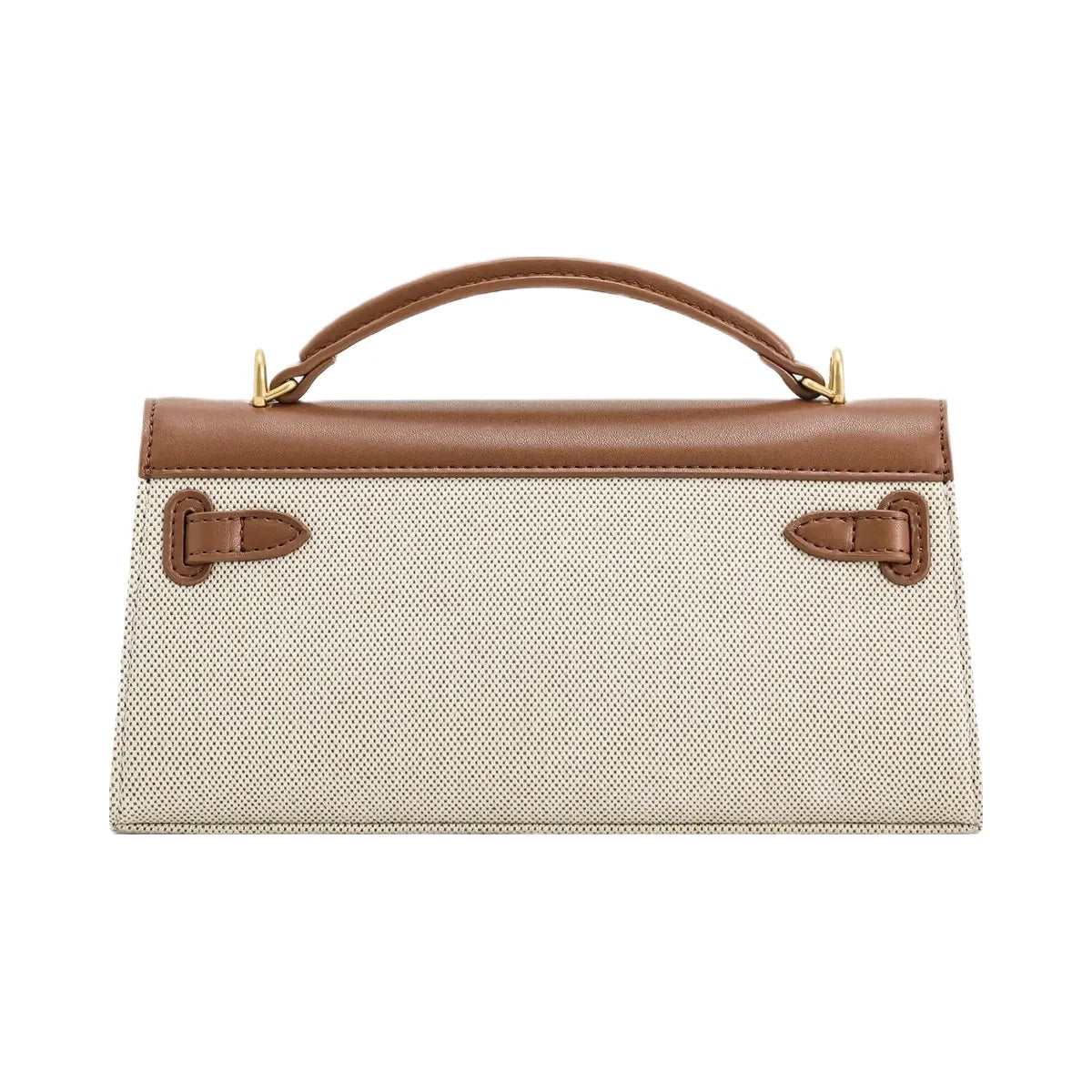 JW PEI Noor Top Handle Bag Brown Canvas