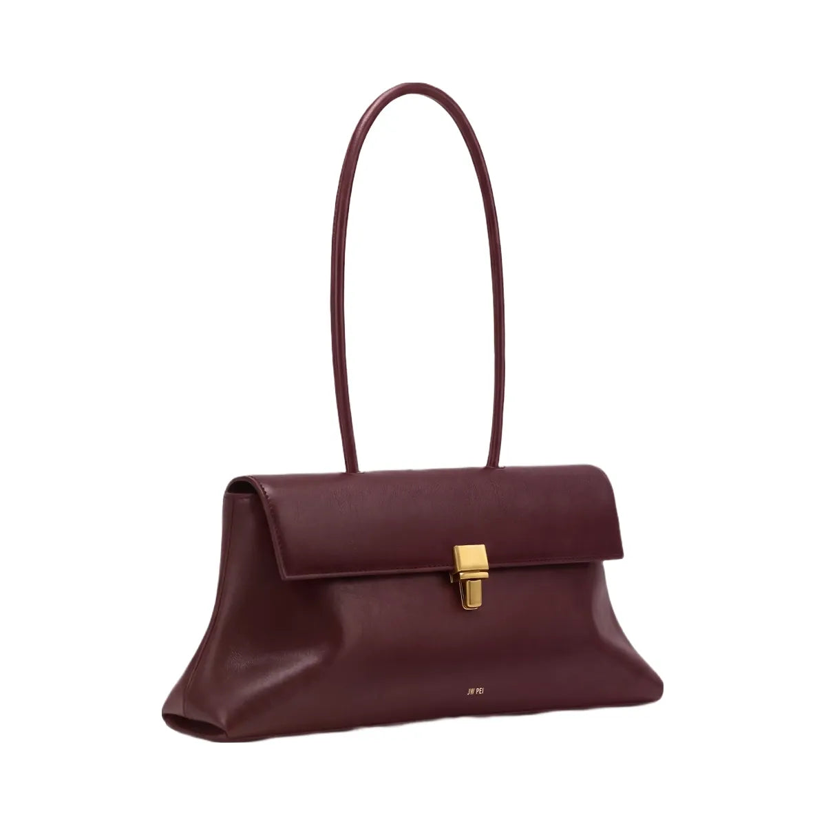JW PEI Selene Lock Flap Shoulder Bag Burgundy