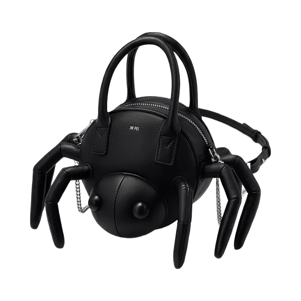 JW PEI Siena Spider Shaped Top Handle Bag Black