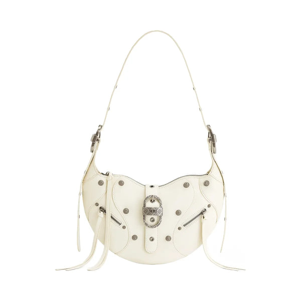 JW PEI Tessa Crushed Shoulder Bag White