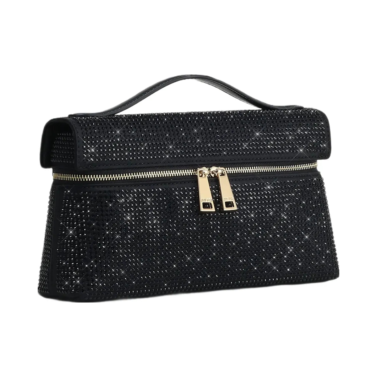 JW PEI Thea Artificial Crystal Top Handle Bag Black