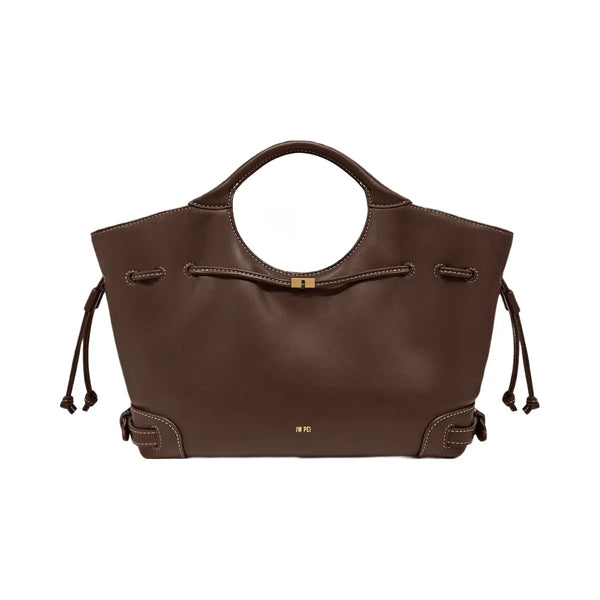JW PEI Virelle Drawstring Tote Bag Brown