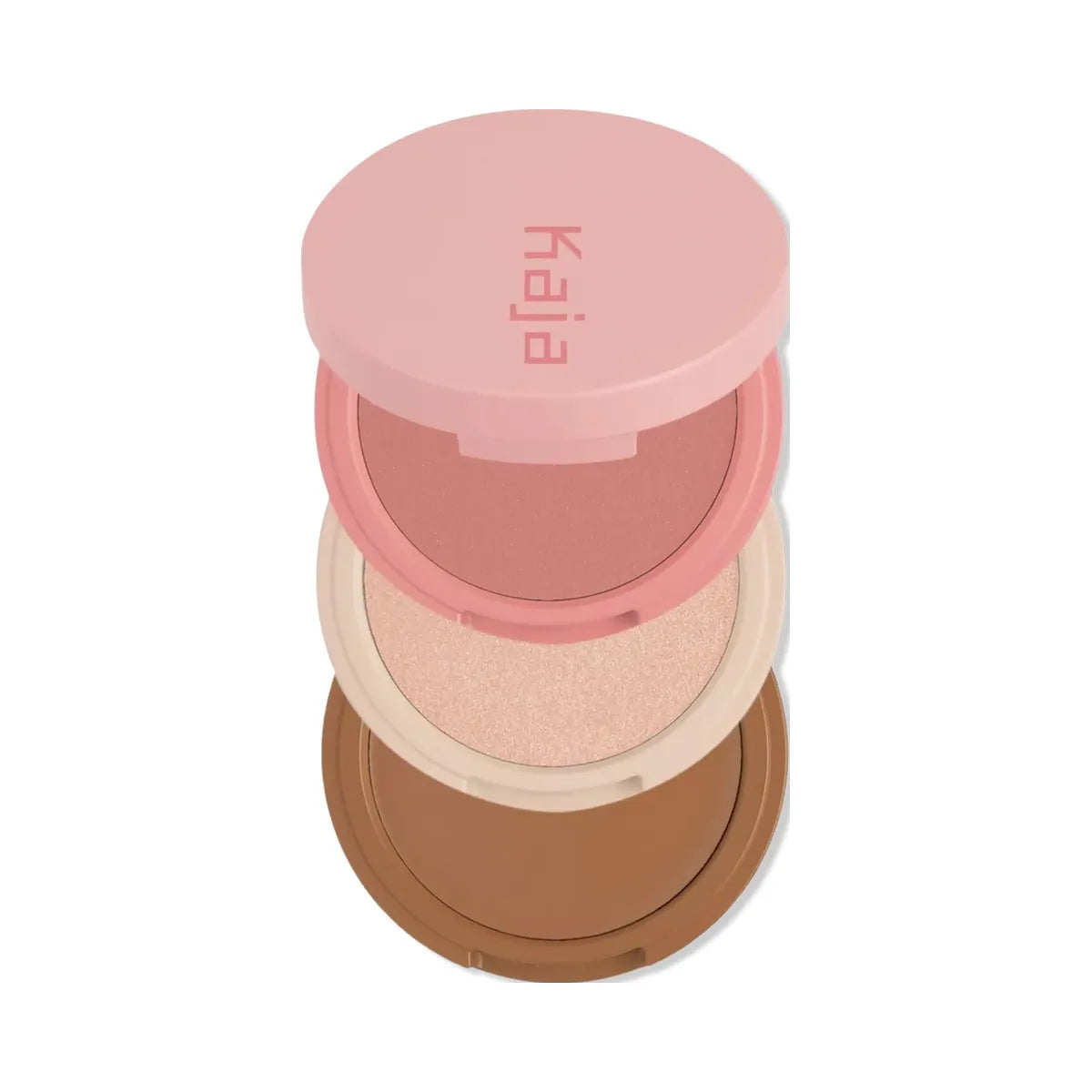 Kaja Play Bento Cream Bronzer Powder Blush & Highlighter Trio