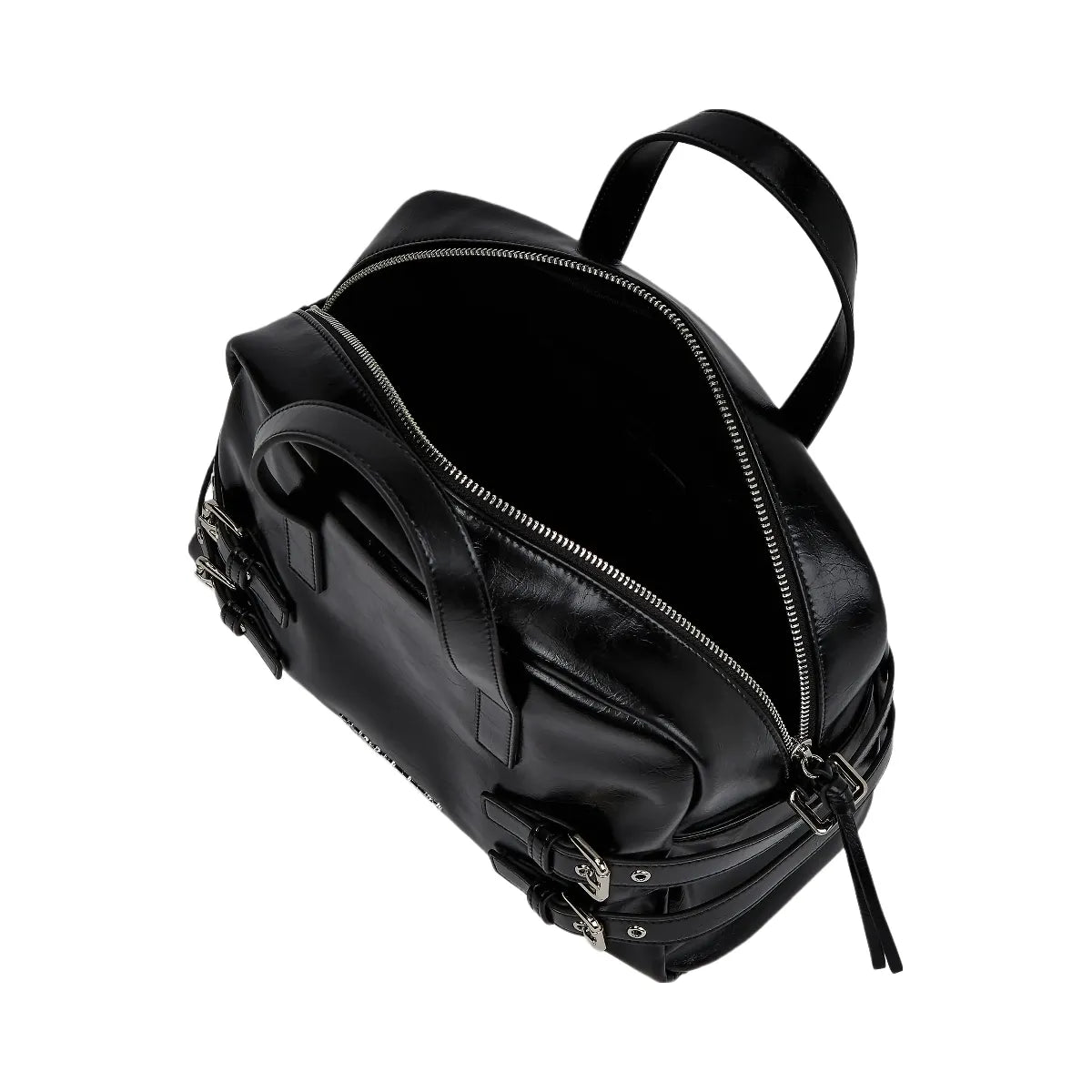Karl Lagerfeld Buckle Bowling Bag Black