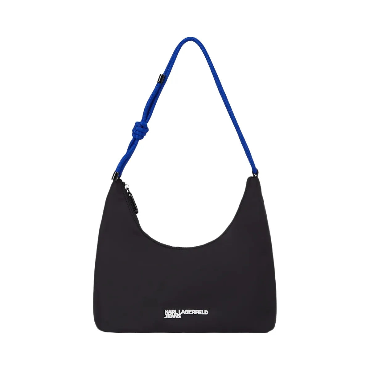 Karl Lagerfeld Cord Nylon Shoulder Bag Black