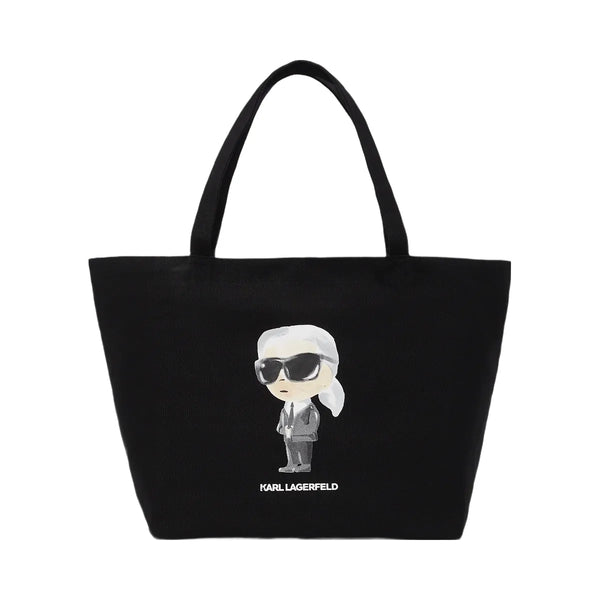 Karl Lagerfeld Ikon Aquarelle Shopper Black
