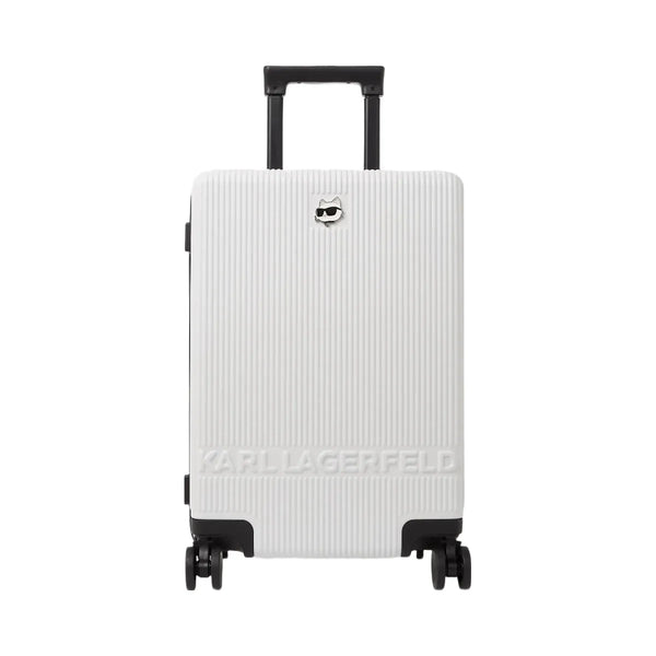 Karl Lagerfeld Ikon Choupette Trolley Case Off White