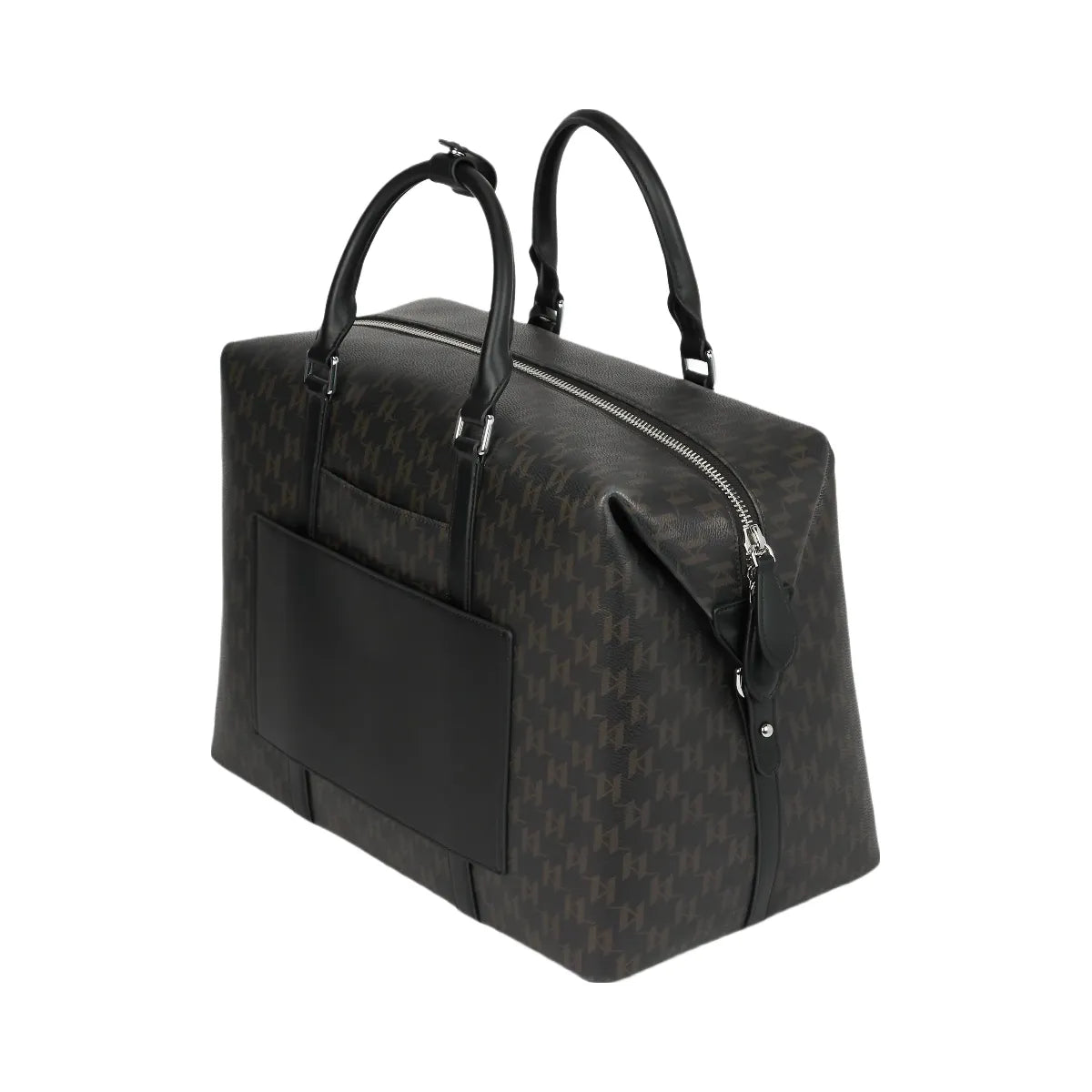 Karl Lagerfeld Ikon Monogram Weekender Bag Brown Monogram