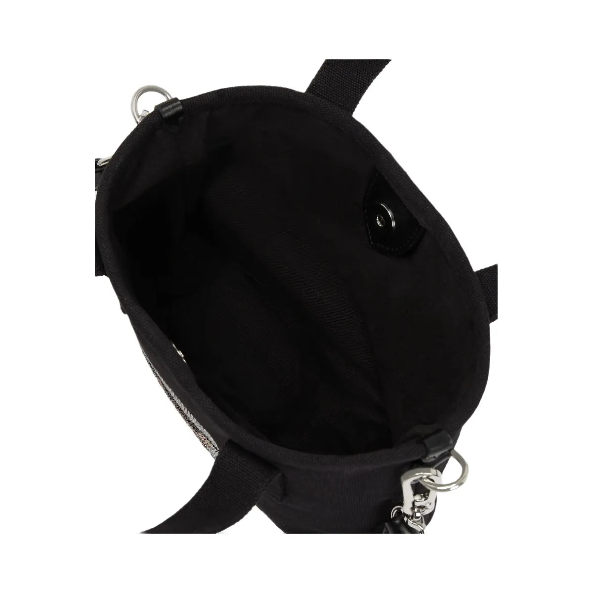 Karl Lagerfeld Ikon Small Rhinestone Shopper Black