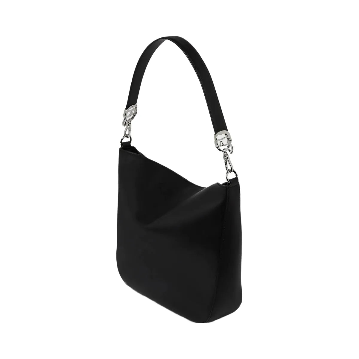 Karl Lagerfeld Ikon Smooth Hobo Bag Black