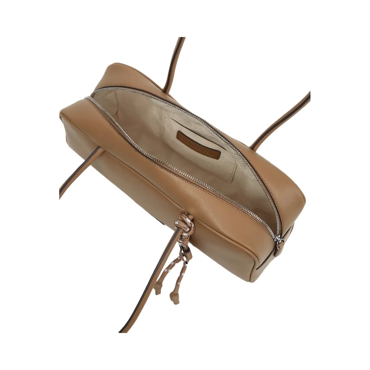 Karl Lagerfeld Ikon Smooth Rectangular Bag Mushroom Brown