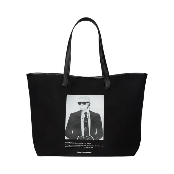 Karl Lagerfeld Karl Photo Print Shopper Black