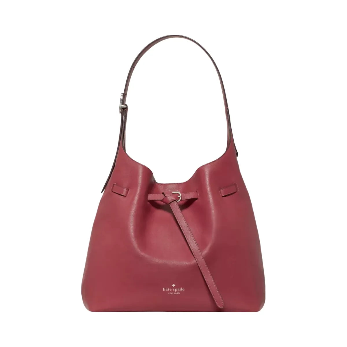 Kate Spade 454 Belted Large Shoulder Bag Red Jasper