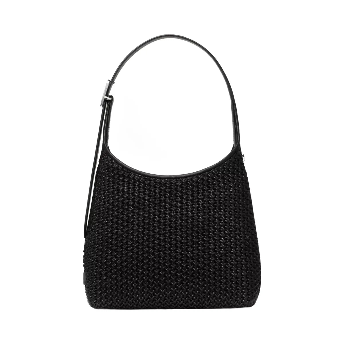 Kate Spade 454 Straw Small Shoulder Bag Black