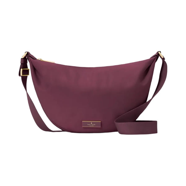 Kate Spade Carter Nylon Sling Crossbody Bag Deep Cherry