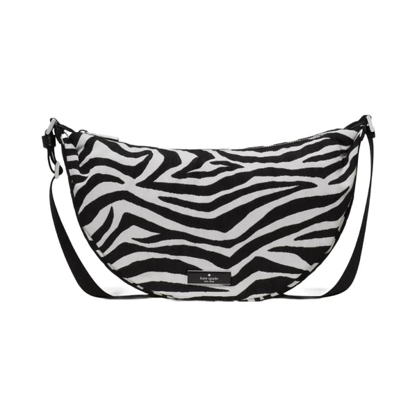 Kate Spade Carter Zebra Sling Crossbody Bag Black Multi