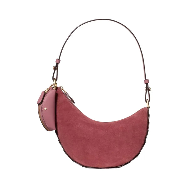 Kate Spade Duo Dot Suede Mini Shoulder Bag Pomegranate
