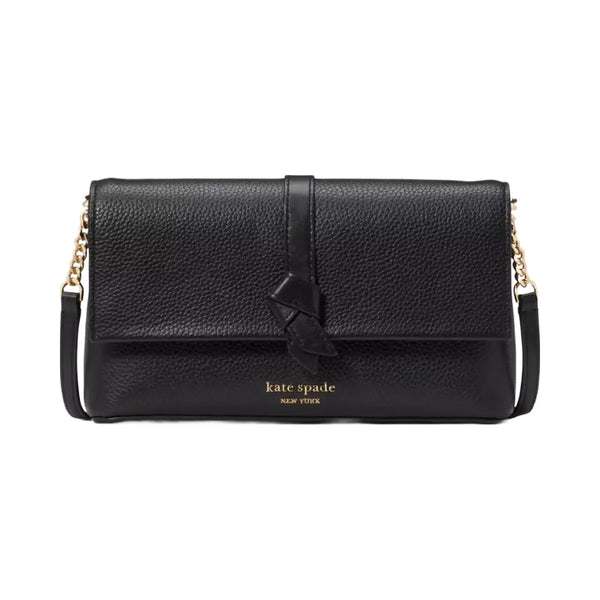Kate Spade Knott Flap Chain Crossbody Black