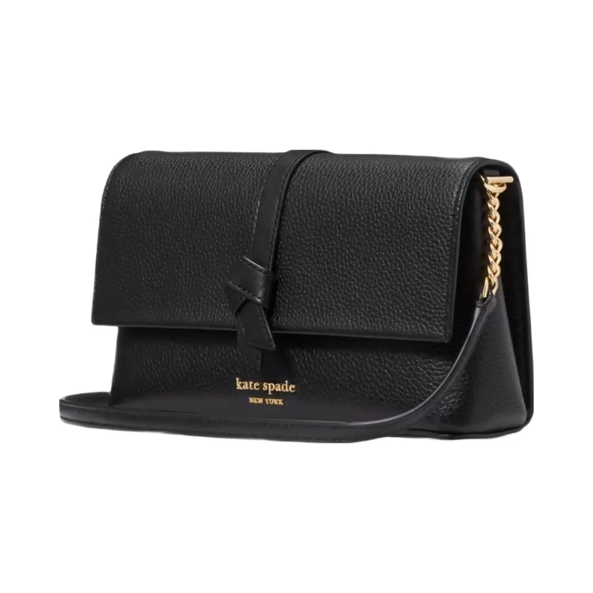 Kate Spade Knott Flap Chain Crossbody Black