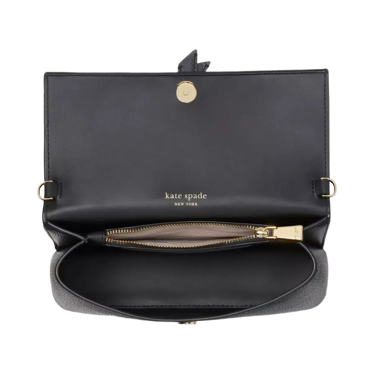 Kate Spade Knott Flap Chain Crossbody Black