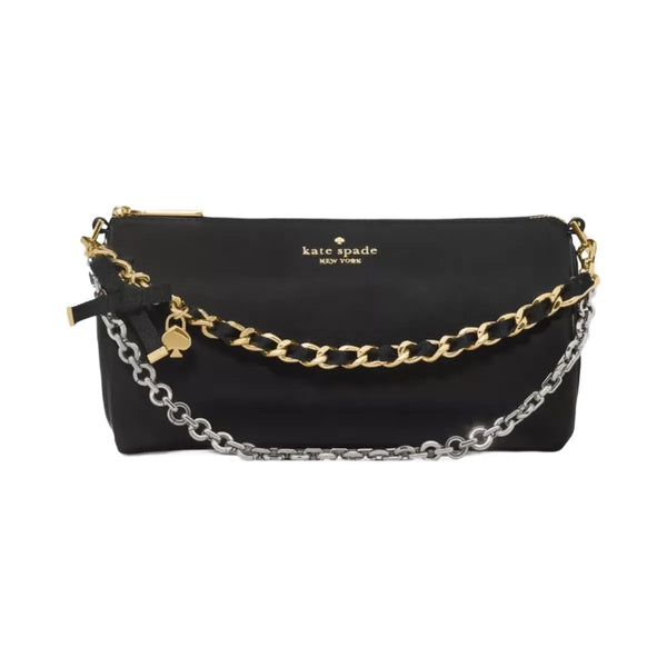 Kate Spade Roulette Nylon Mini Crossbody Convertible Bag Black
