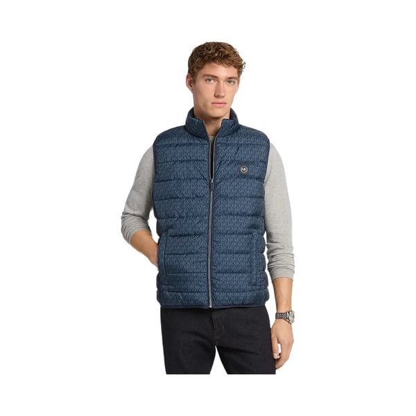 Michael Kors Abbou Signature Logo Reversible Vest Midnight