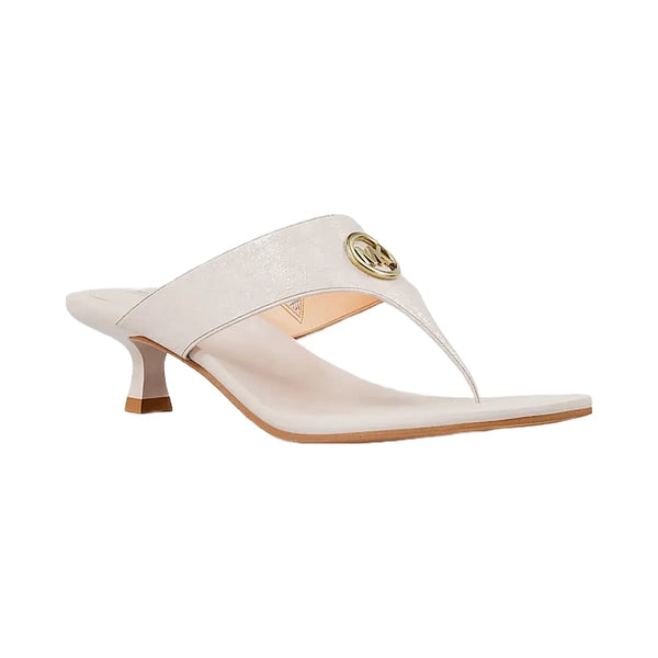 Michael Kors Anneka Patent Thong Sandal Lt Cream