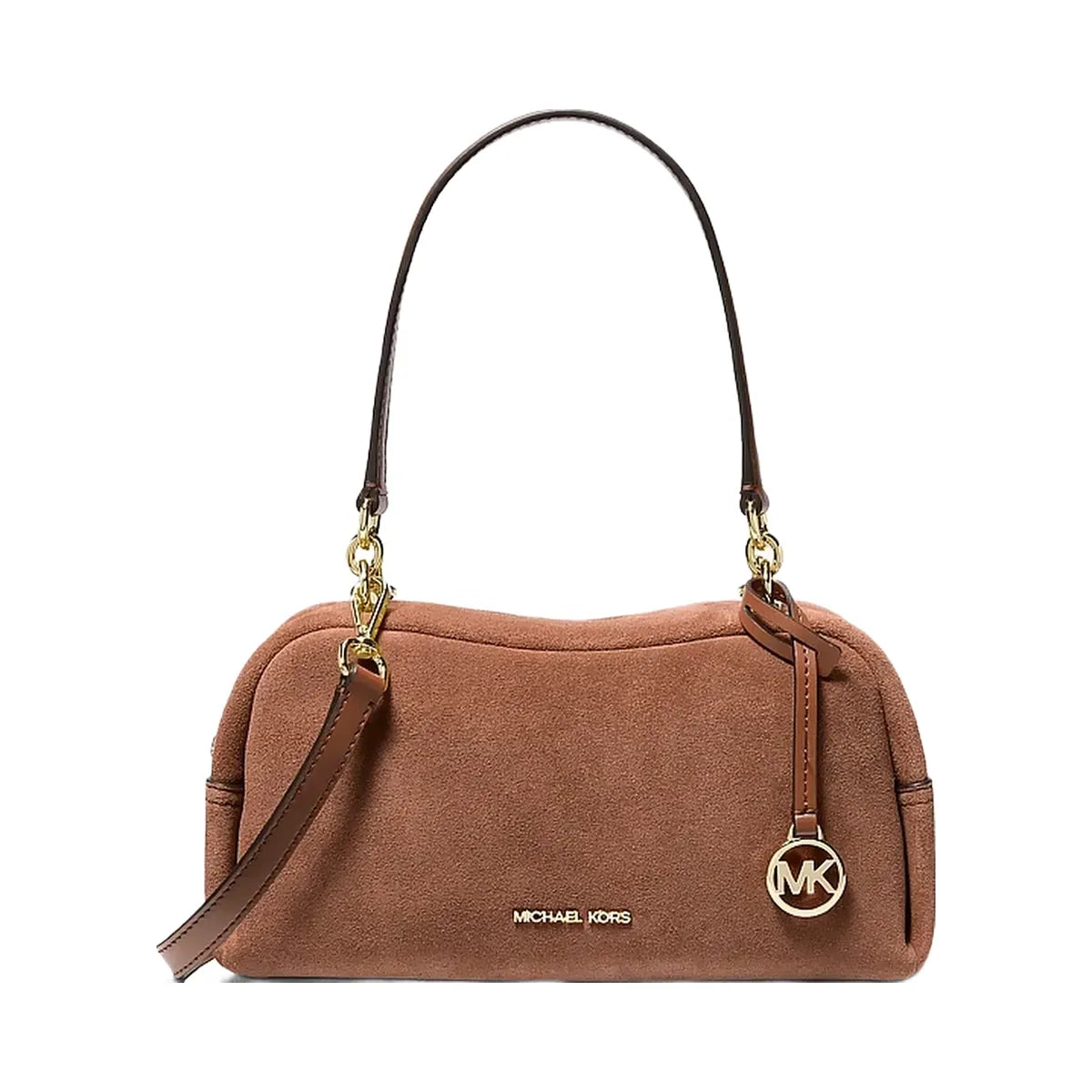 Michael Kors Cecily Small Suede Shoulder Bag Luggage