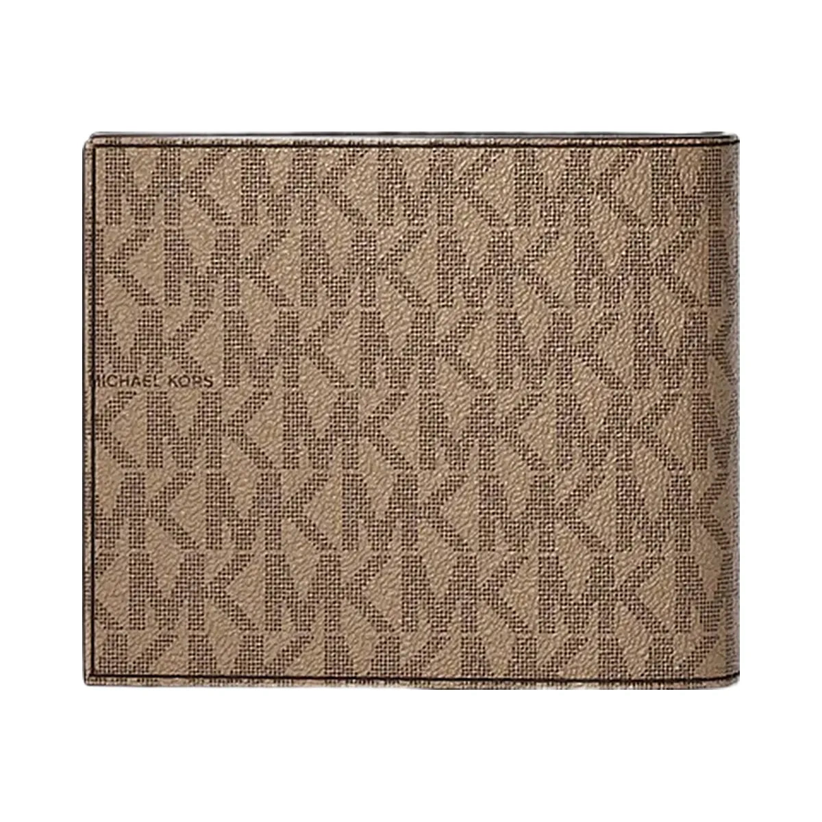Michael Kors Cooper Logo Billfold Wallet With Passcase Camel