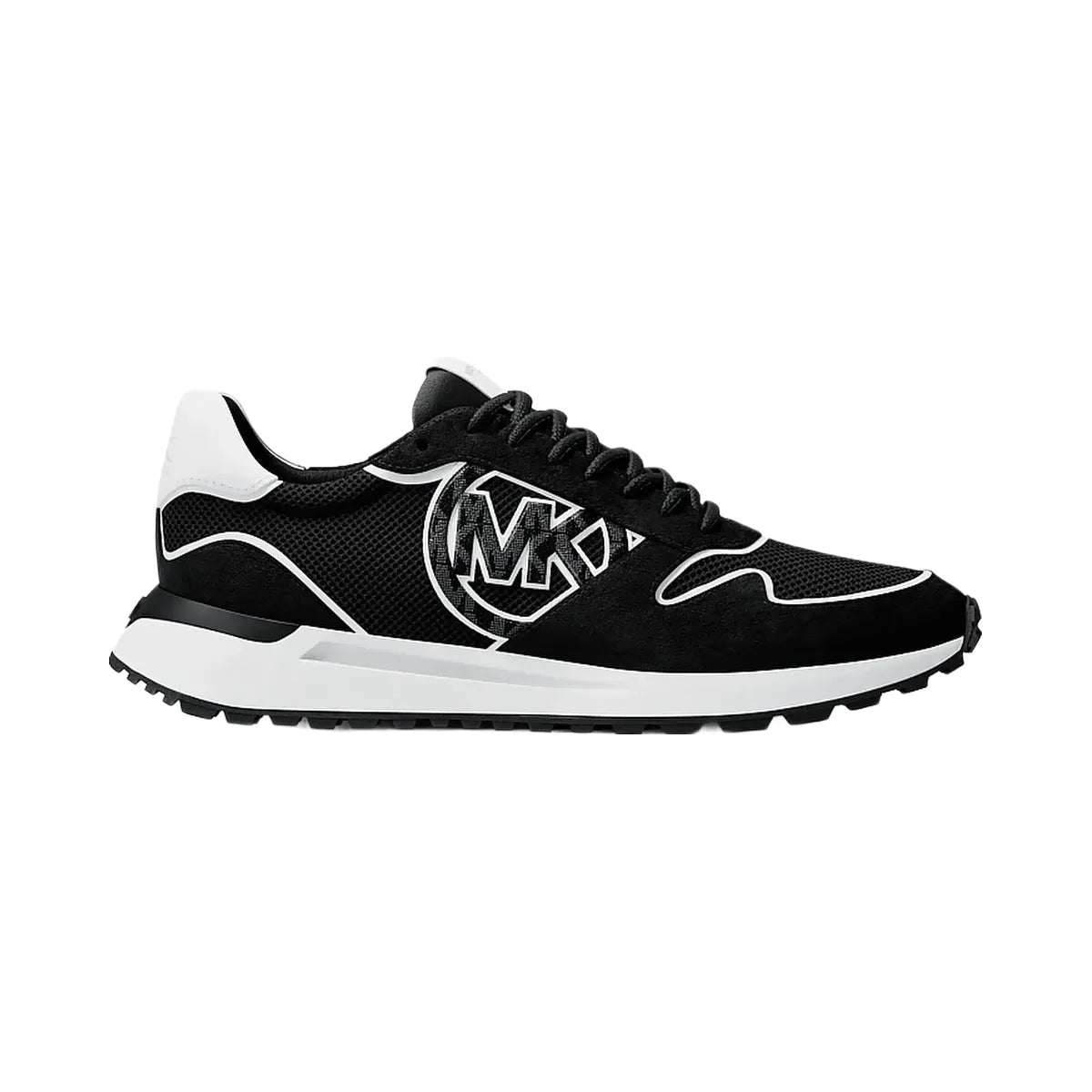 Michael Kors Dax Mixed-Media Trainer Black