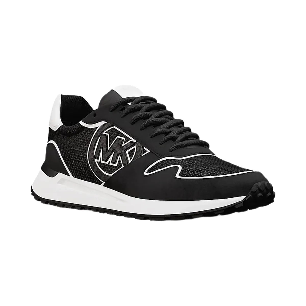 Michael Kors Dax Mixed-Media Trainer Black