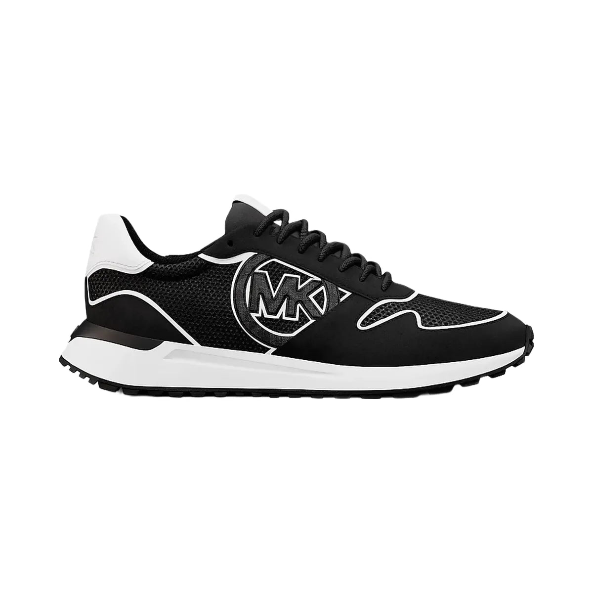 Michael Kors Dax Mixed-Media Trainer Black