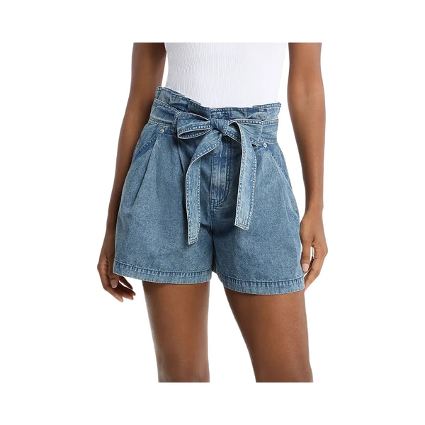 Michael Kors Denim Paperbag Shorts Dusk Blue Wash