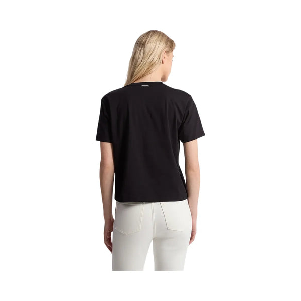 Michael Kors Embellished Logo Organic Cotton T-Shirt Black