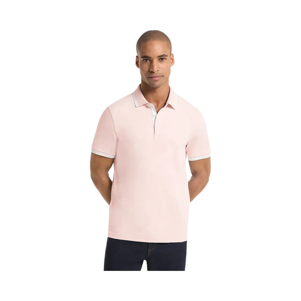 Michael Kors Greenwich Cotton Polo Shirt Powdr Bl Htr