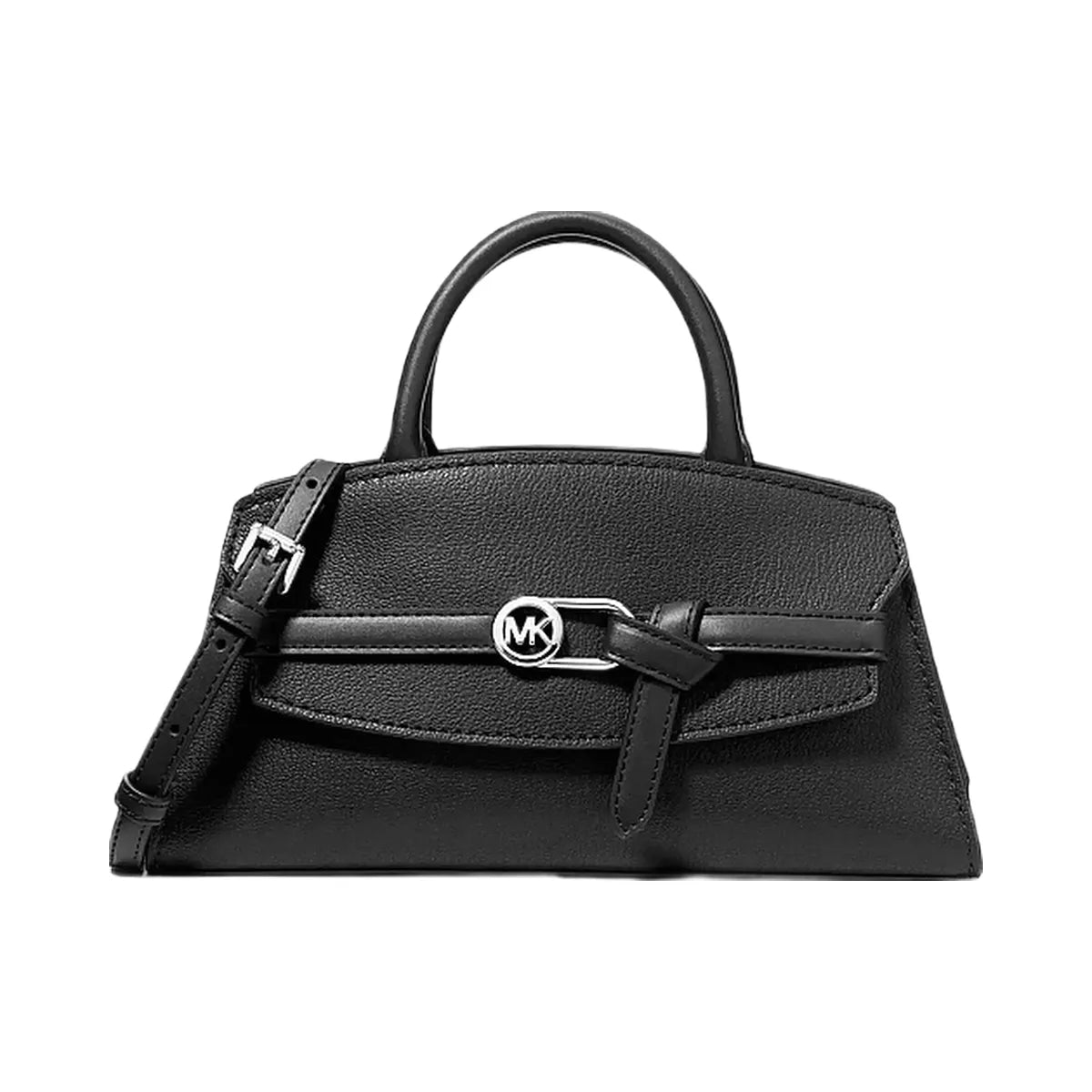 Michael Kors Greta Small Leather Satchel Black