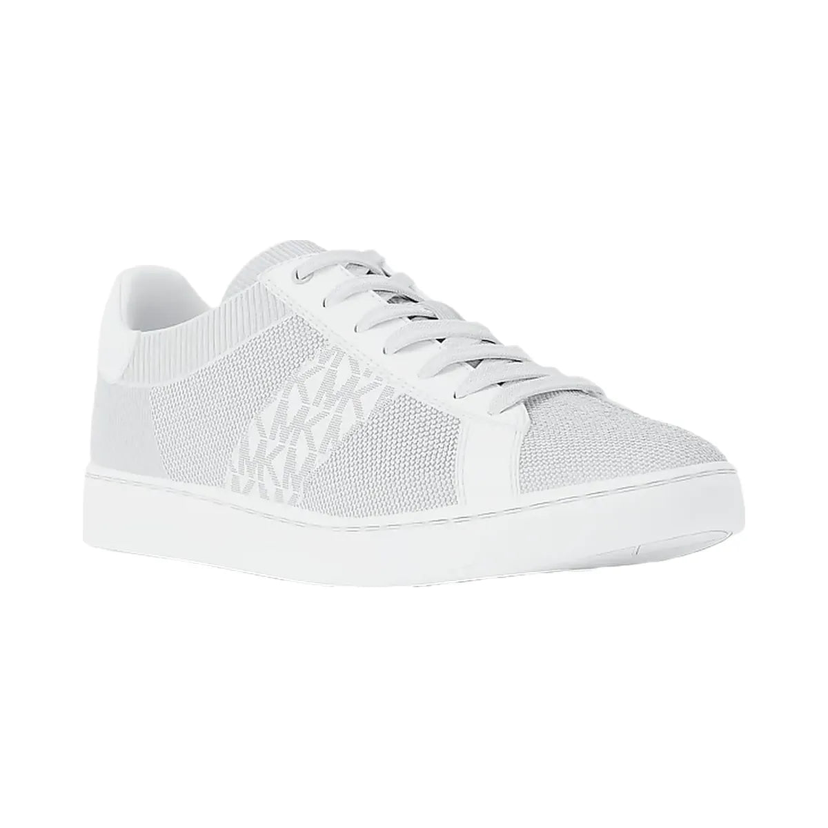 Michael Kors Jacob Mixed-Media Sneaker Optic White