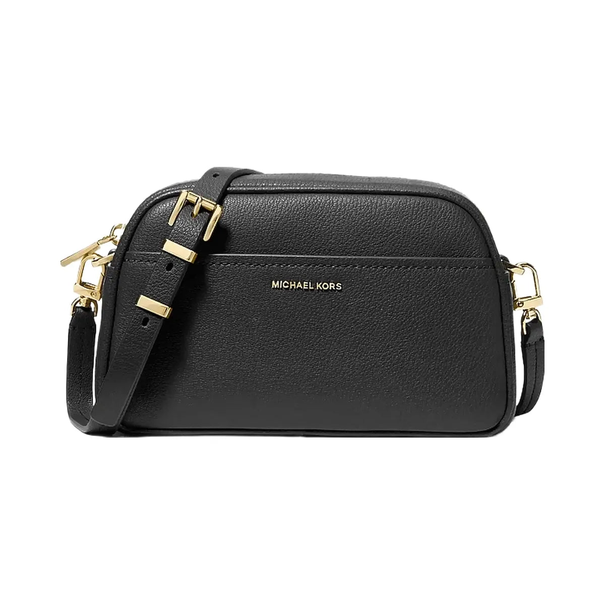 Michael Kors Jet Set Small Leather Camera Crossbody Bag Black