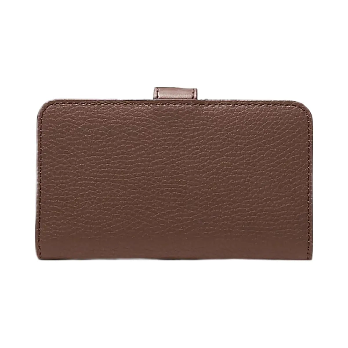 Michael Kors Jet Set Travel Medium Pebbled Leather Billfold Wallet Nutmeg