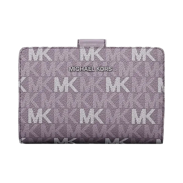 Michael Kors Jet Set Travel Medium Signature Logo Billfold Wallet Lilac