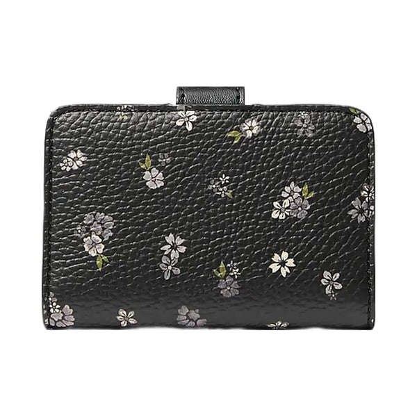 Michael Kors Jet Set Travel Small Floral Printed Wallet Black