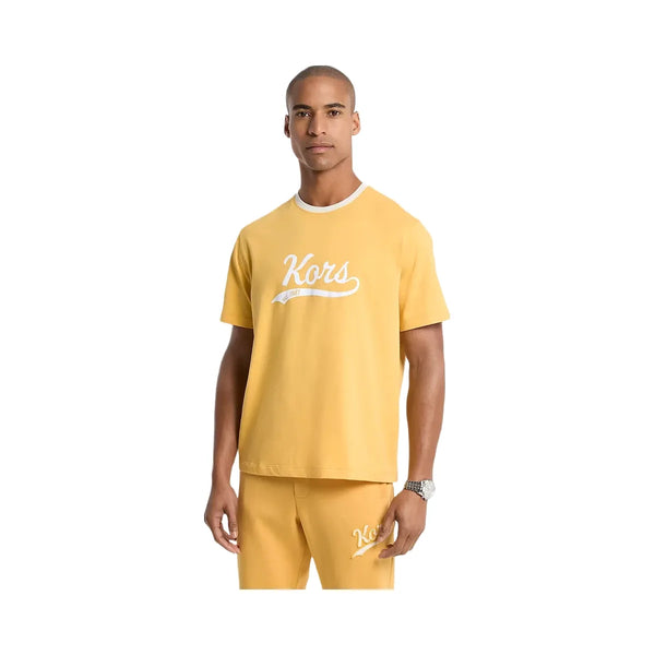 Michael Kors KORS Varsity Cotton Jersey T-Shirt Honeywheat